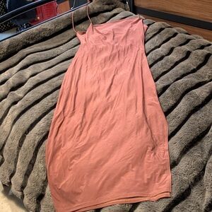 #597 “Vibe” Tan Slip Dress